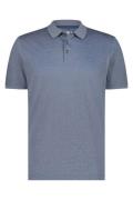 Regular fit State of Art poloshirt blauw gemeleerd