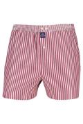 Mc Alson boxershort rood wit gestreept katoen