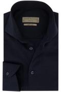 John Miller overhemd Slim Fit navy effen katoen