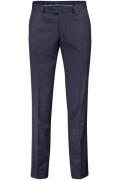 Portofino pantalon normale fit donkerblauw geruit