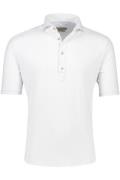 John Miller polo John Miller Tailored Fit normale fit wit effen