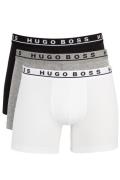Hugo Boss boxershort zwart/grijs/wit 3-pack