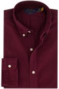 Polo Ralph Lauren casual overhemd bordeaux effen