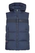 Tommy Hilfiger bodywarmer blauw normale fit geprint rits