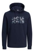 Jack & Jones sweater donkerblauw effen katoen