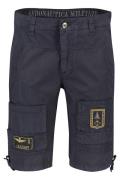 Cargo shorts Aeronautica Militare donkerblauw