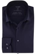 Olymp business overhemd Level Five donkerblauw effen  extra slim fit