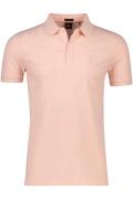 Hugo Boss polo roze uni katoen slim fit