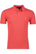 Polo Ralph Lauren polo rood effen katoen slim fit met logo