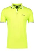 Hugo Boss polo groen effen katoen normale fit