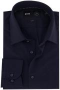 Hugo Boss business overhemd donkerblauw effen slim fit ml 5