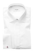 Eton smoking overhemd Slim Fit twill wit