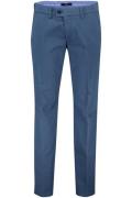 Eurex broek navy effen katoen met stretch