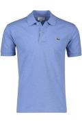 Lacoste poloshirt blauw effen 2 knoops