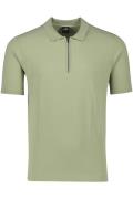 Vanguard polo normale fit groen effen stretch