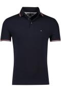 Tommy Hilfiger polo Big & Tall katoen slim fit donkerblauw effen