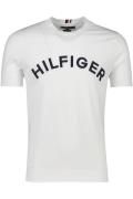 Tommy Hilfiger t-shirt wit met zwart opdruk katoen