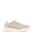 Tommy Hilfiger sneakers casual beige effen leer