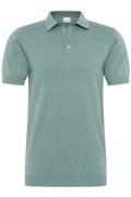 Blue Industry poloshirt effen katoen slim fit groen