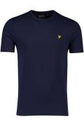 Lyle & Scott t-shirt slim fit donkerblauw ronde hals