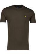 Lyle & Scott t-shirt slim fit groen ronde hals