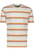 Gestreept Superdry t-shirt ecru oranje