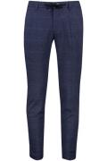 Born With Appetite  normale fit chino navy geruit
