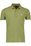 Replay polo normale fit groen effen 100% katoen