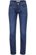 Pierre Cardin jeans blauw effen denim zonder omslag