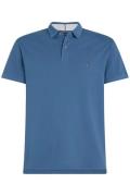 polo Tommy Hilfiger Big & Tall XLT normale fit blauw effen katoen