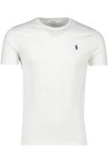 Polo Ralph lauren t-shirt wit ronde hals normale fit effen 100% katoen