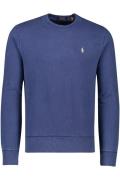 Katoenen Polo Ralph Lauren sweater ronde hals blauw effen katoen