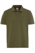 Camel Active polo wijde fit groen effen 100% katoen