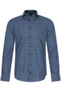 Zakelijk Cavallaro overhemd slim fit donkerblauw Cesario