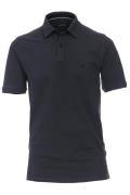 polo Casa Moda normale fit grijs effen katoen