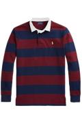 Polo Ralph Lauren polo Big & Tall normale fit donkerblauw rood gestree...