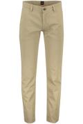 Hugo Boss katoenen broek beige effen katoen