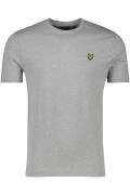 Lyle & Scott t-shirt met logo slim fit grijs ronde hals