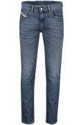 blauwe effen Diesel jeans denim