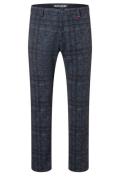 Mac chino broek heren Lennox geruit donkerblauw