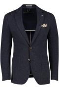 Born With Appetite colbert slim fit donkerblauw katoen