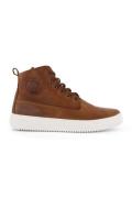 Sneaker Blackstone bruin effen leer