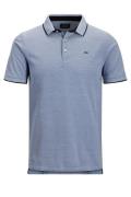 Jack & Jones polo Plus Size blauw effen katoen wijde fit