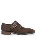 Floris van Bommel nette schoen donkerbruin effen suede