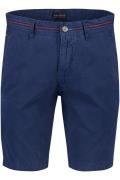 Portofino bermuda donkerblauw slim fit katoen