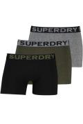 Superdry boxershort 3 pack zwart grijs