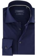 Ledub overhemd Modern Fit stretch katoen navy