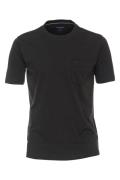 Casa Moda t-shirt effen katoen grijs