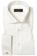 John Miller overhemd slim fit ecru French cuff