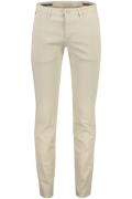 Beige Mac broek effen katoen